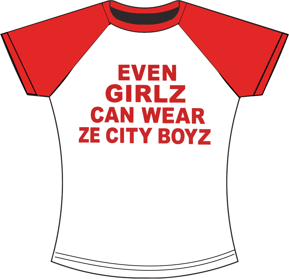 "EVEN GIRLZ CAN WEAR ZCB" TEE