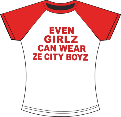 "EVEN GIRLZ" RAGLAN TEE